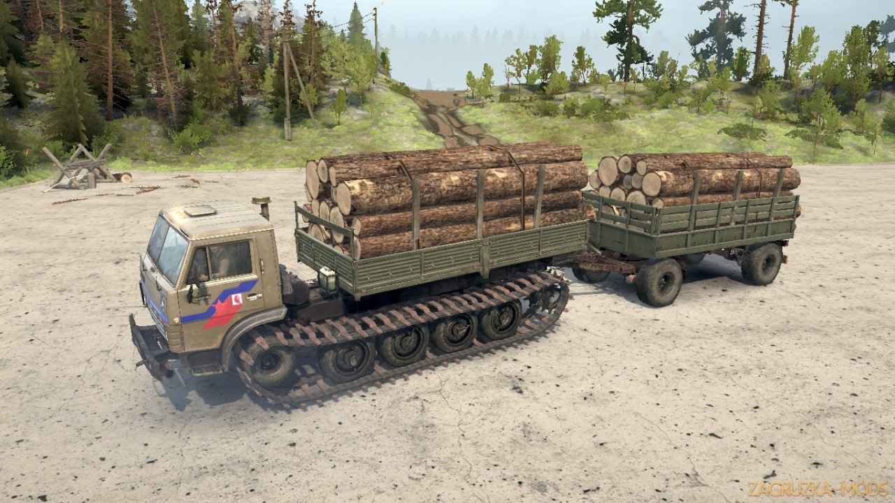 KamAZ 4310 Tracked Truck v1.0 for Spintires MudRunner