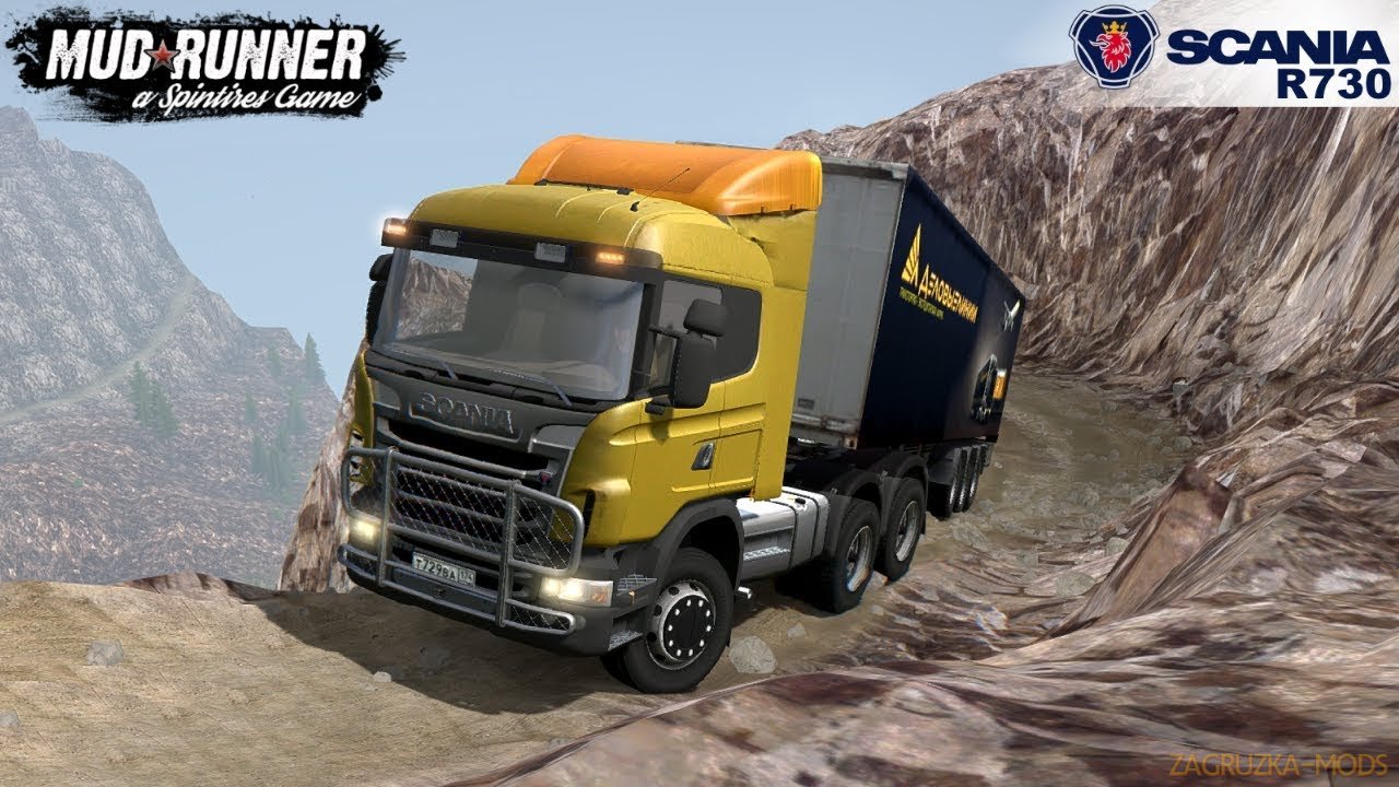 Scania R730 Semi Truck v1.0 for Spintires MudRunner