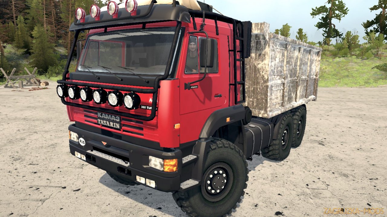 Kamaz-65221 Tatarin Edition v1.1 for Spintires MudRunner