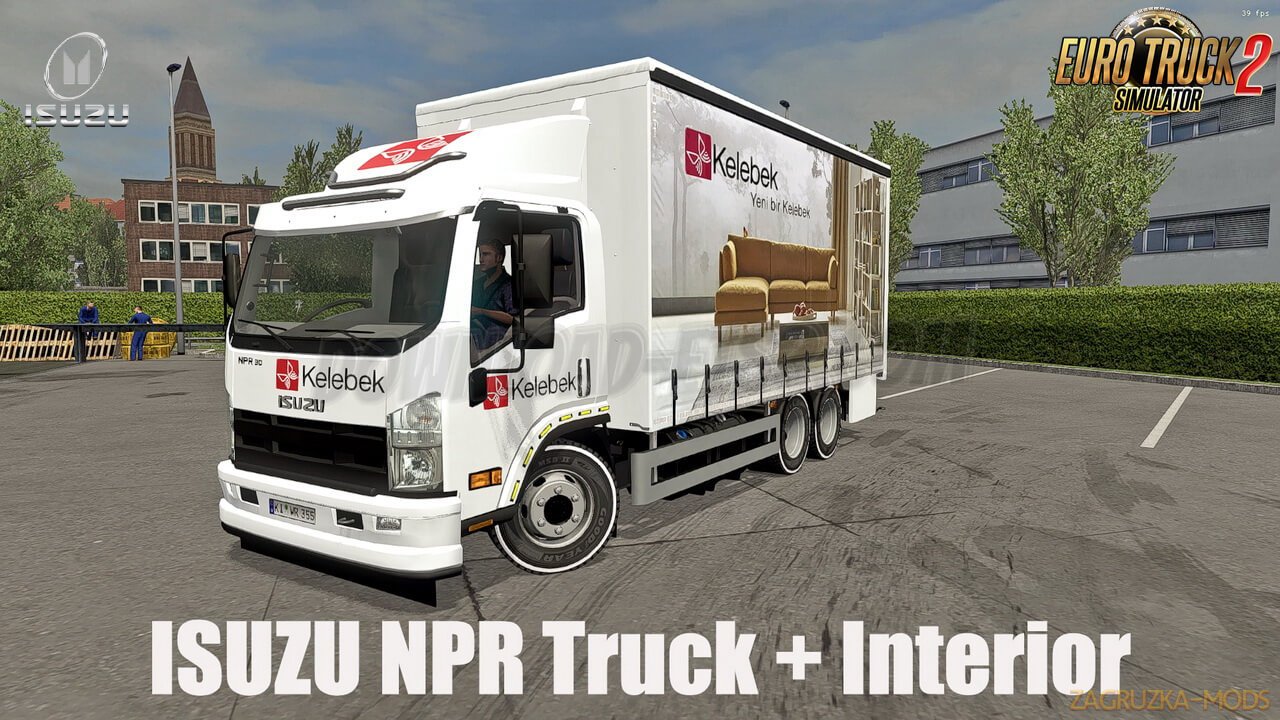 Isuzu NPR Truck + Interior v1.0 (1.36.x) for ETS2