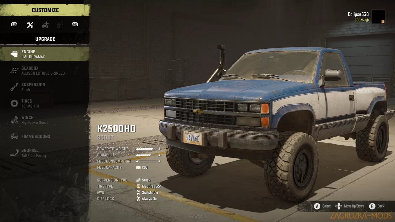 Chevrolet Silverado K2500HD v1.1.6 for SnowRunner