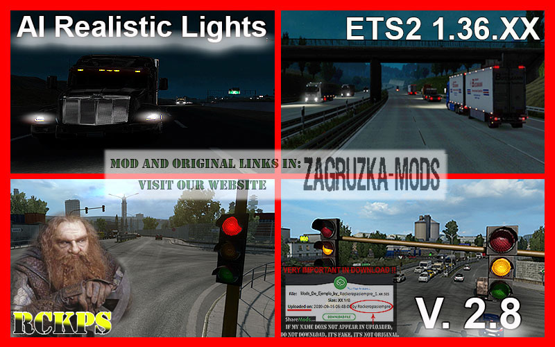 AI Realistic Lights v3.3 (1.39.x) for ETS2