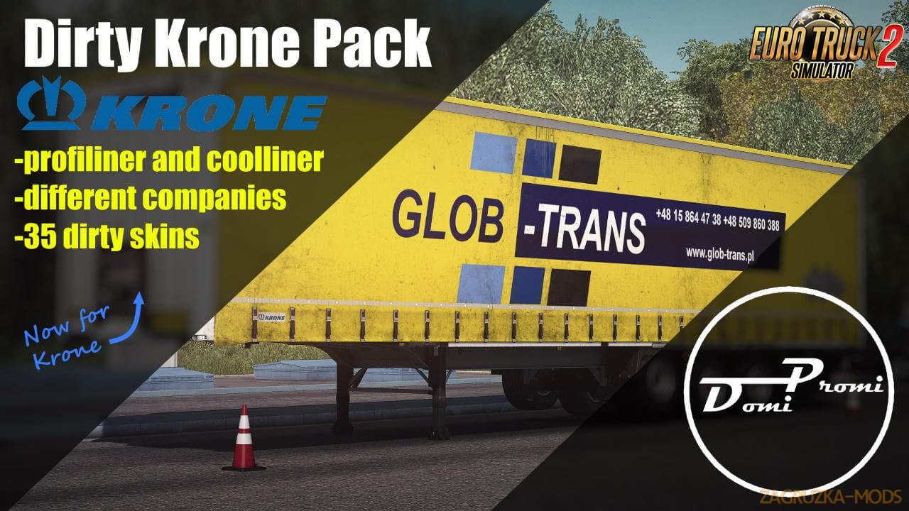 Dirty Krone Pack Skins v1.0 By DomiPromi (1.37.x) for ETS2