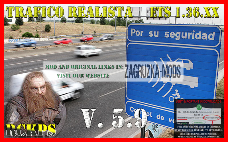 Realistic Traffic v6.6 by Rockeropasiempre (1.39.x) for ETS2