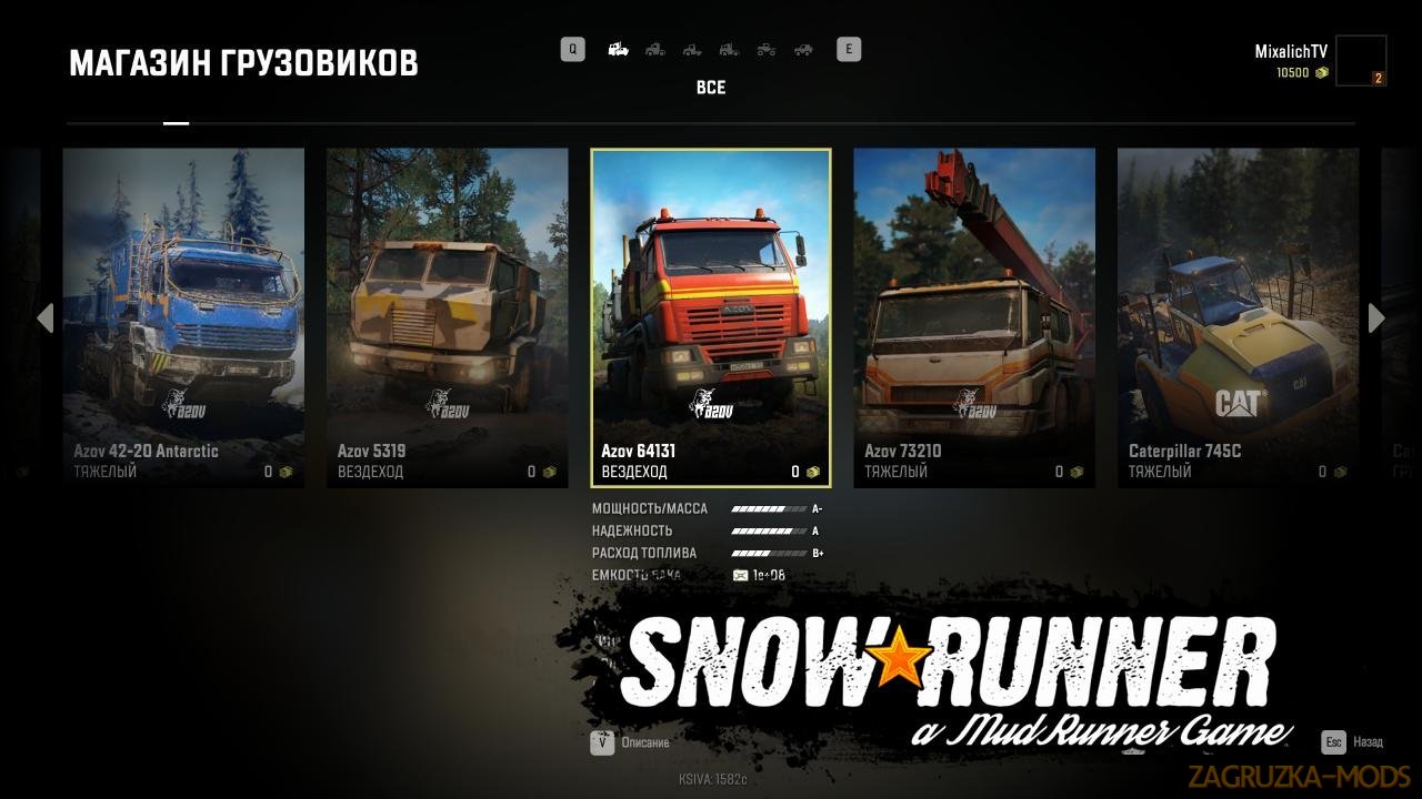 Unlock All Parts v1.0 by MixalichTV for Snowrunner