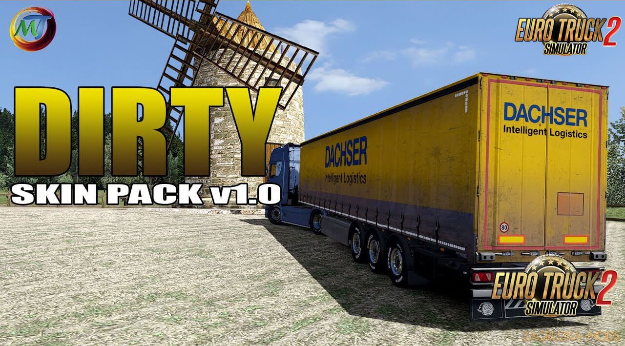 Dirty Skin Pack Trailers v2.1 by DomiPromi (1.37.x) for ETS2