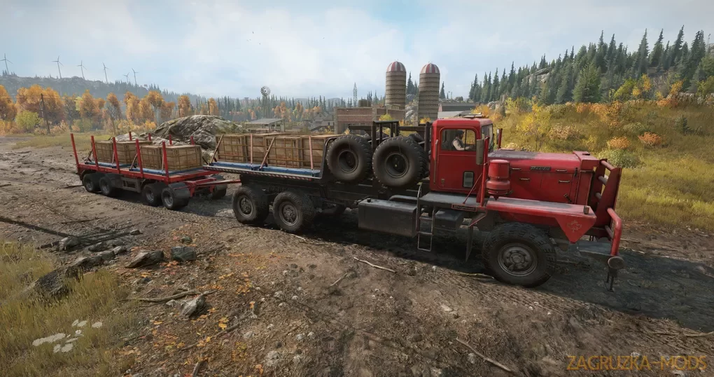 Rear Crane And New Vehicle Add-ons v1.1.7 for SnowRunner