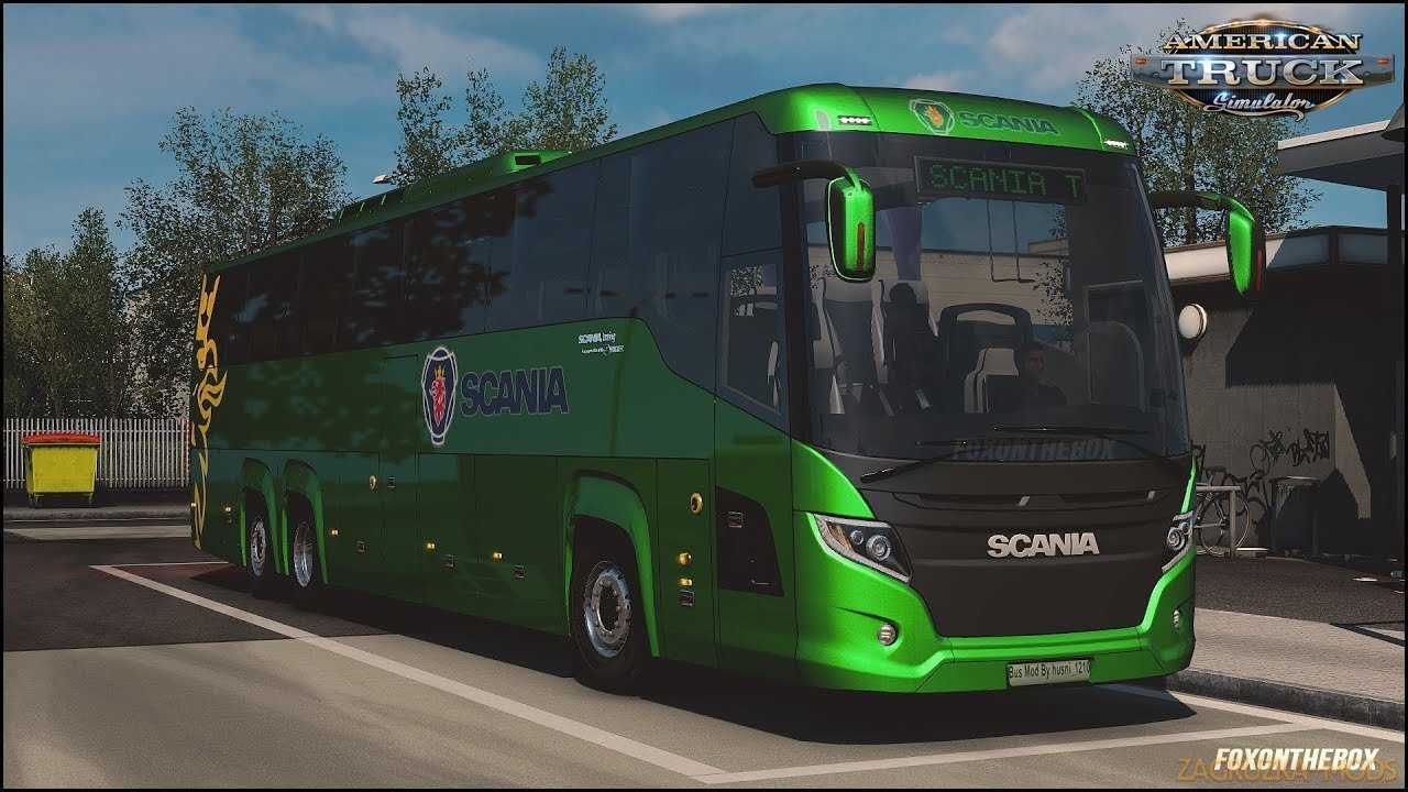 Scania Touring Bus + Interior v1.4 (1.37.x) for ATS