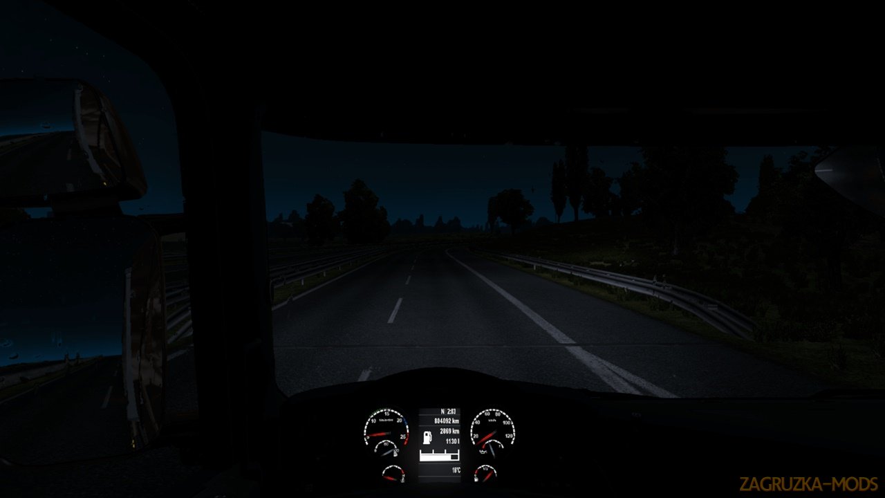 Realistic Blue Lights By Indianboss (1.37.x) for ETS2