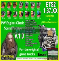 PW Engines Classic Sounds Pack v1.1 by RCKPS for ETS2