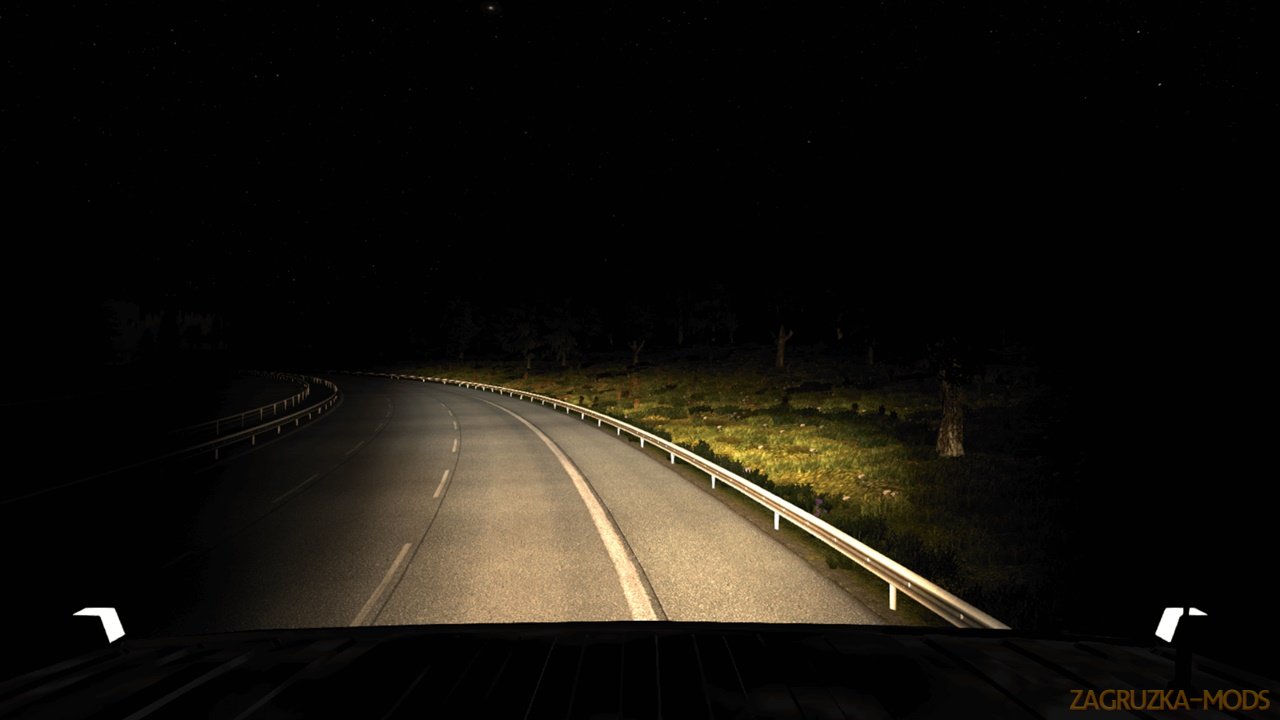 Vintage Halogen Headlights (Yellow Tint) v1.1 for ETS2