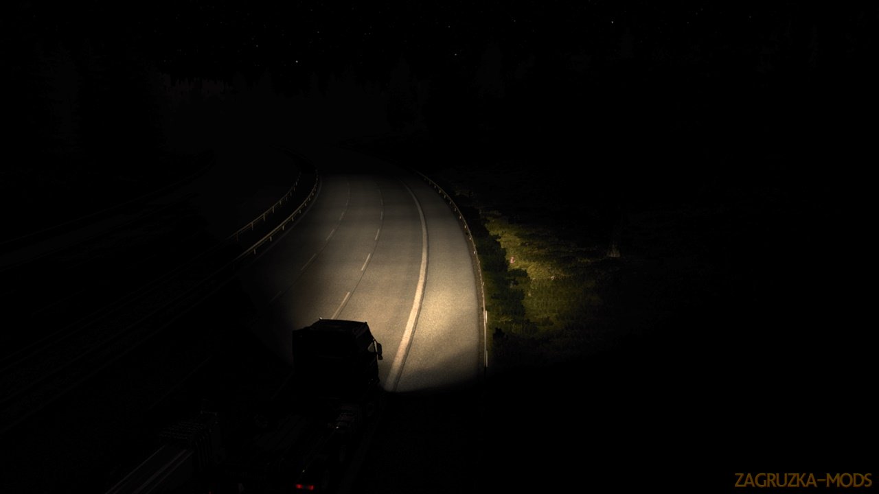 Vintage Halogen Headlights (Yellow Tint) v1.1 for ETS2