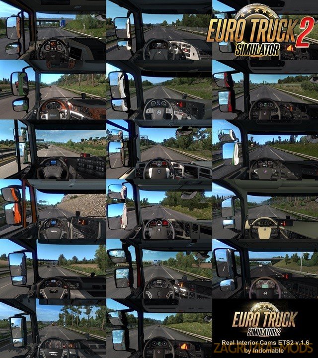 Real interior cams for all trucks v1.6.2 (1.38.x) for ETS2