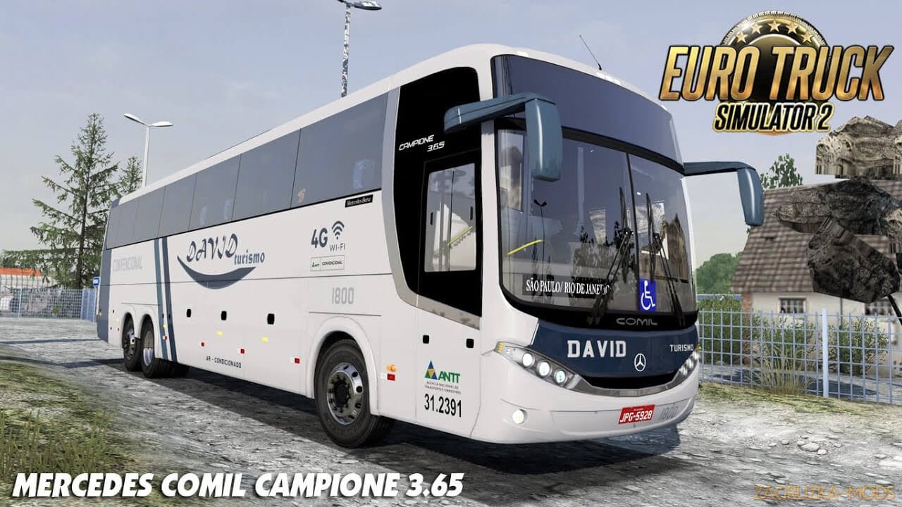 Bus Mercedes Comil Campione 3.65 v1.0 (1.38.x) for ETS2