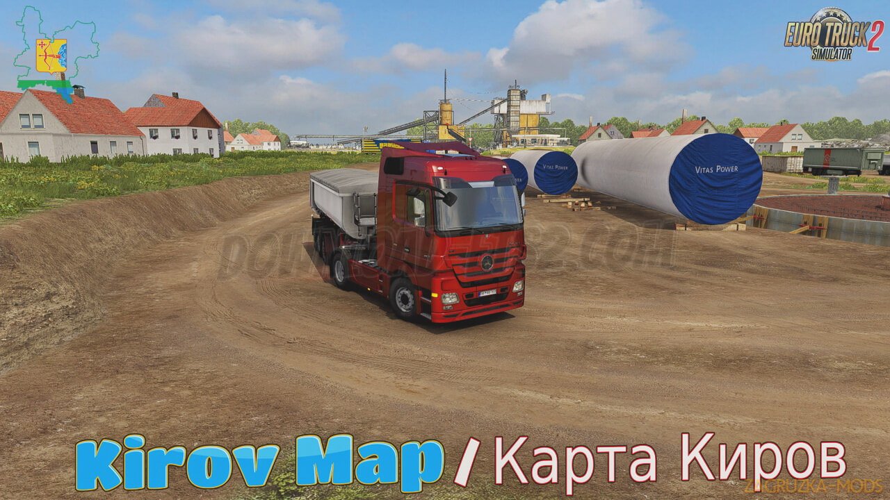 Kirov Map v4.0 by kakoito (1.38.x) for ETS2