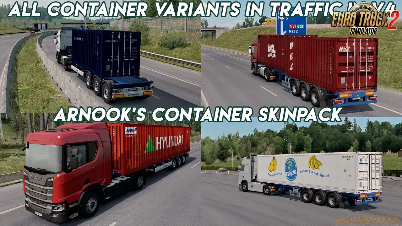 Arnooks SCS Containers Skin Project v11.0 (1.43.x) for ETS2