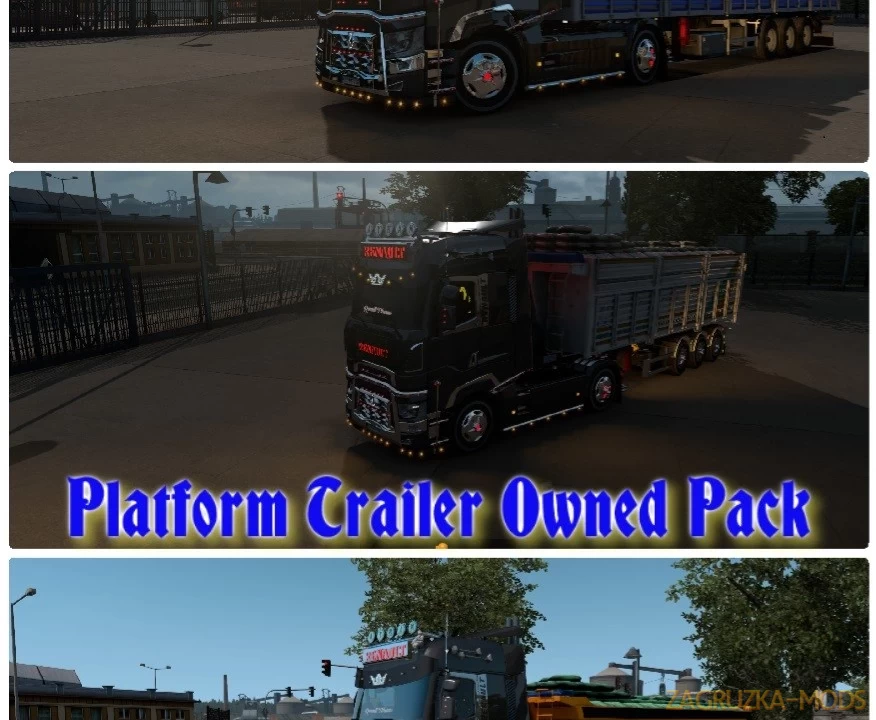 Platform Trailer Owned Pack v1.1 (1.38.x) for ETS2