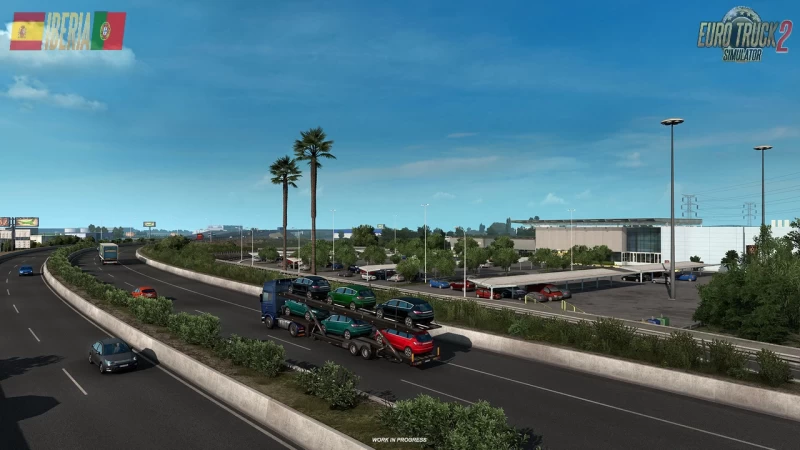 Iberia DLC: Barcelona city presented in ETS2