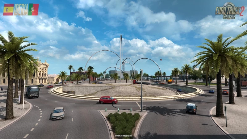 Iberia DLC: Barcelona city presented in ETS2