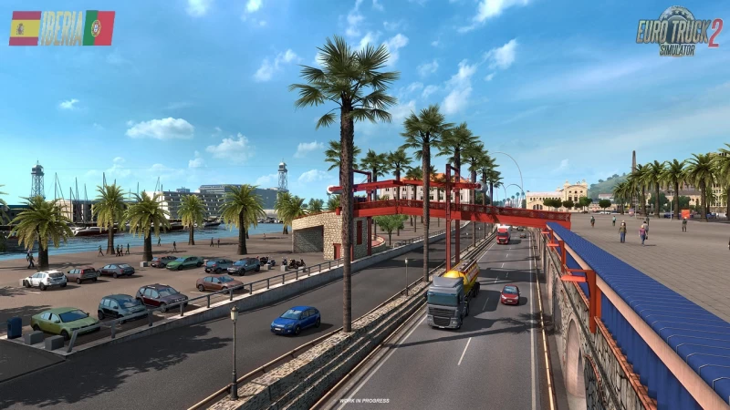Iberia DLC: Barcelona city presented in ETS2