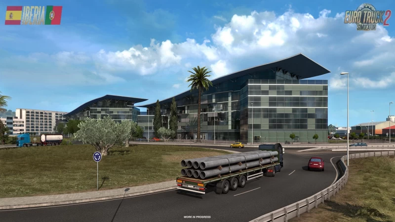 Iberia DLC: Barcelona city presented in ETS2