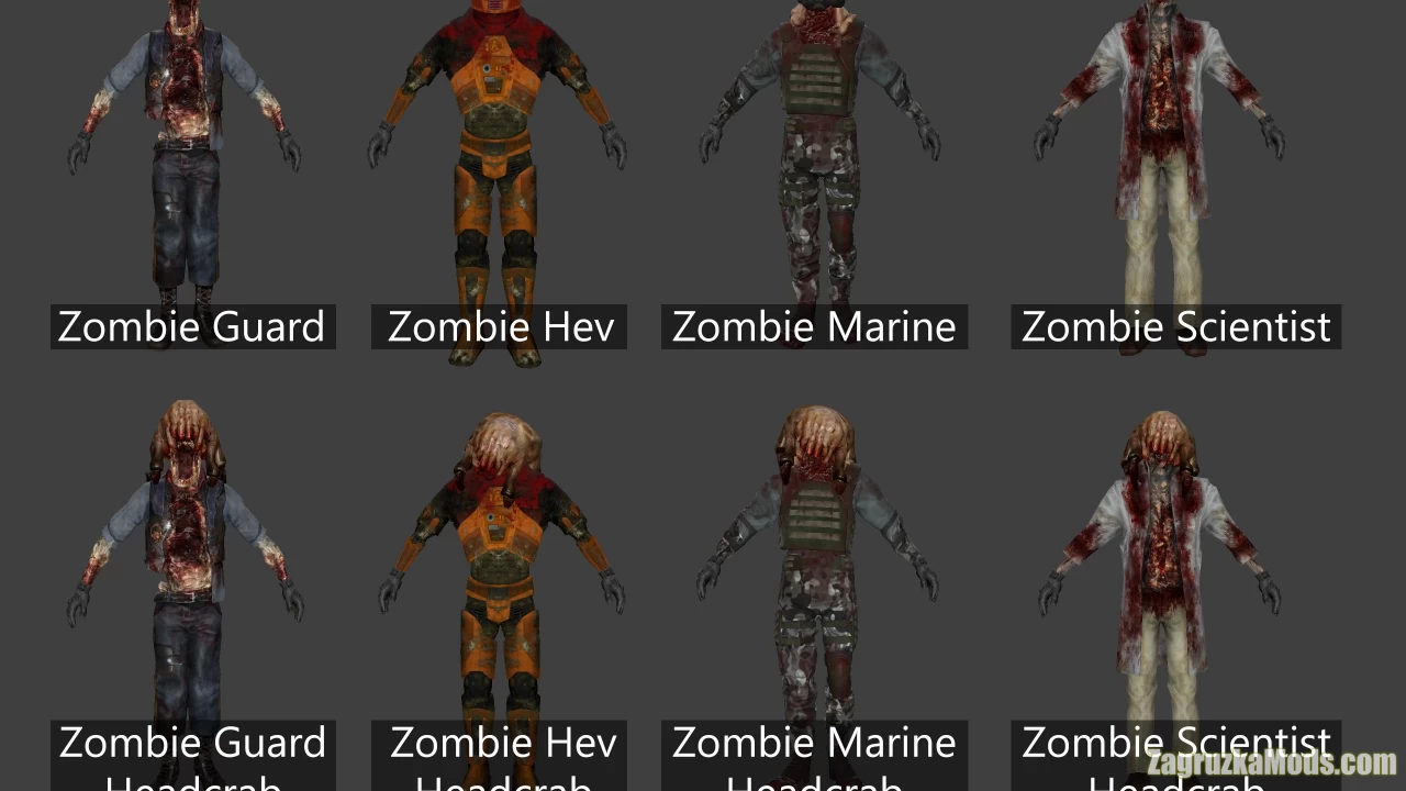 BMS Zombie Pack Skins v1.0 for CSGO