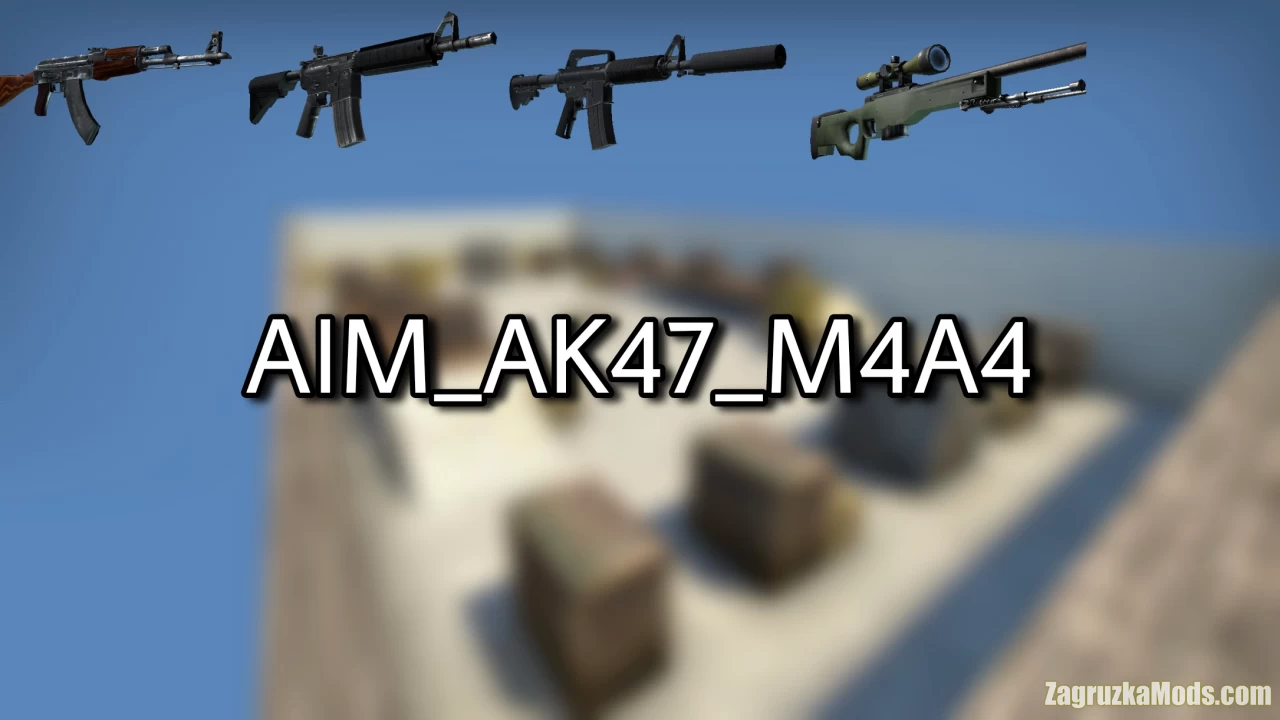 Aim Map AK-47 vs M4A1 v1.0 for CSGO