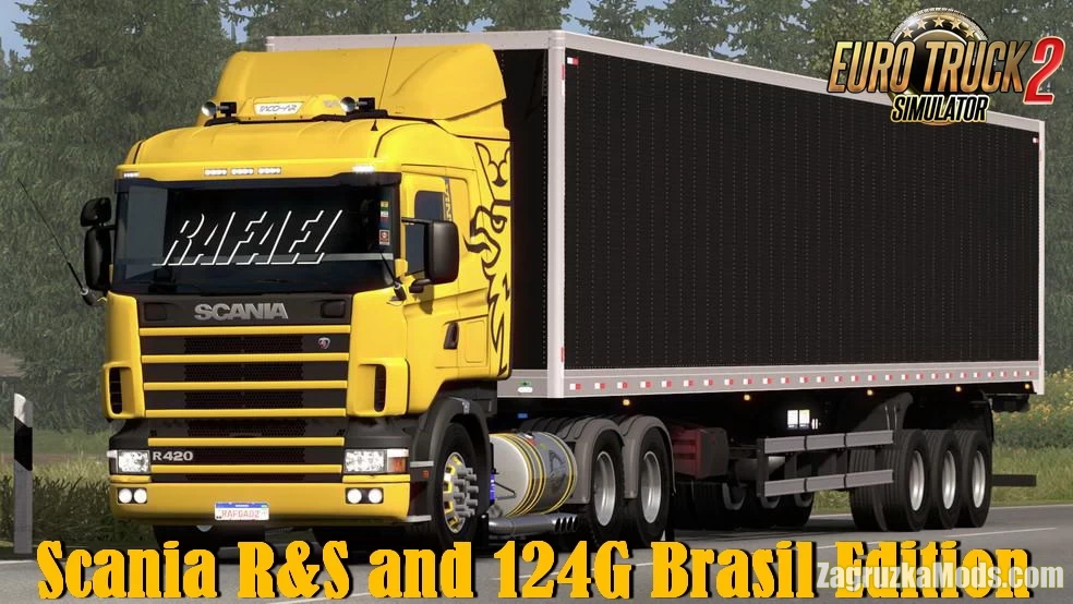 Scania R&S and 124G Brasil Edition v1.4 (1.43.x) for ETS2