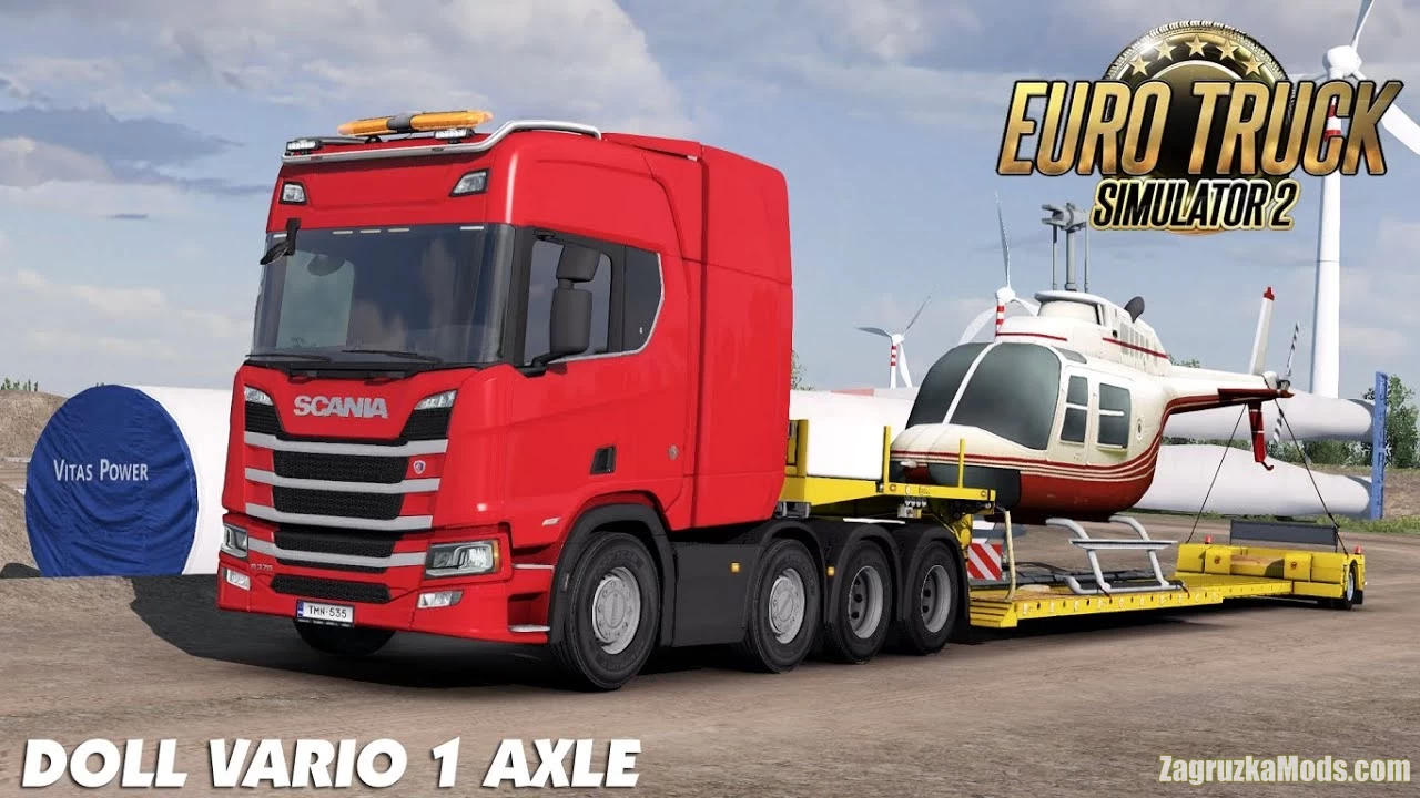 Doll Vario 1 Axle v2.0.3 (1.39.x) for ETS2