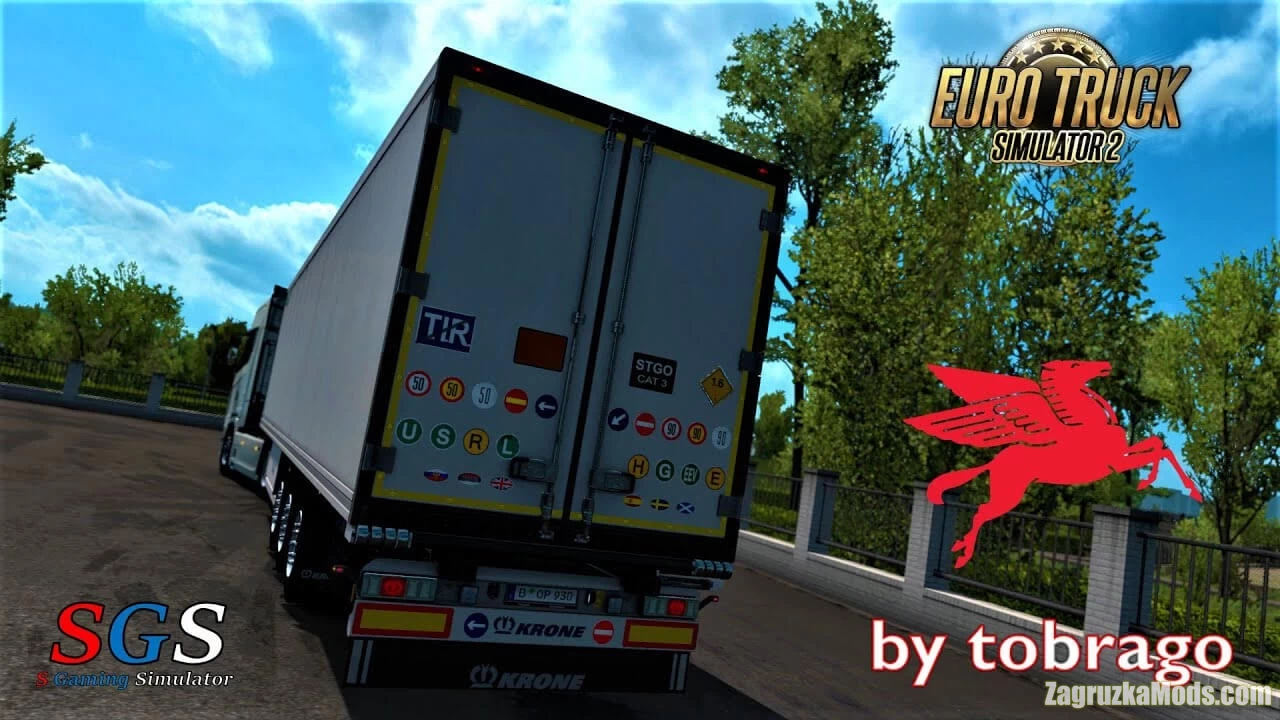 Signs on your Trailer v0.8.8.60 by Tobrago (1.43.x) for ETS2