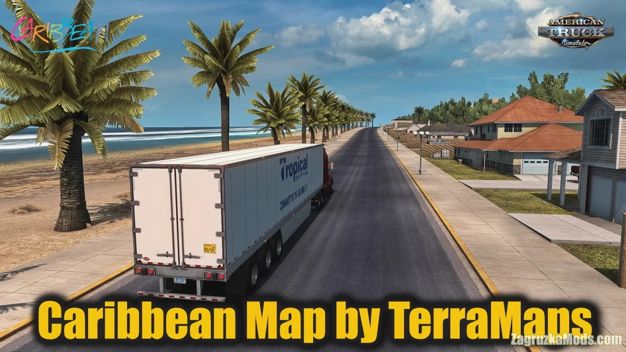 Caribbean Map v1.3.4 by TerraMaps (1.49.x) for ATS