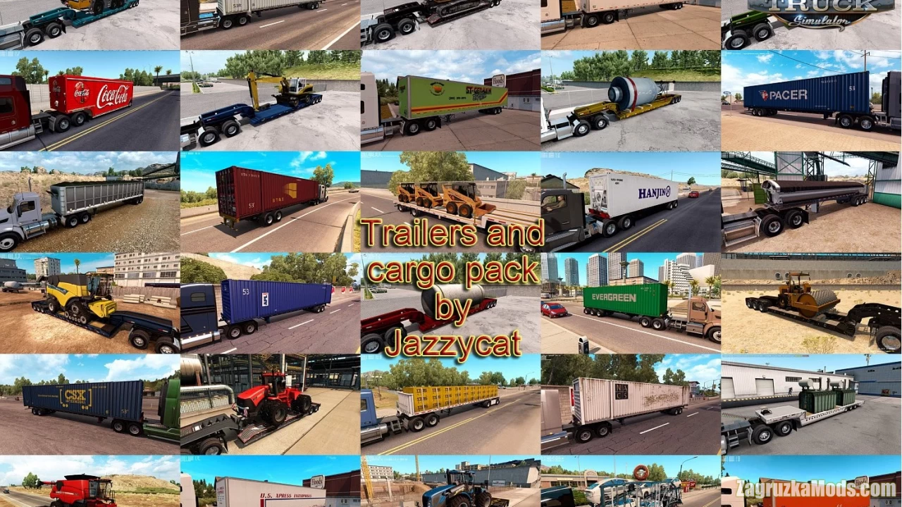 Trailers and Cargo Pack v5.0 by Jazzycat (1.43.x) for ATS