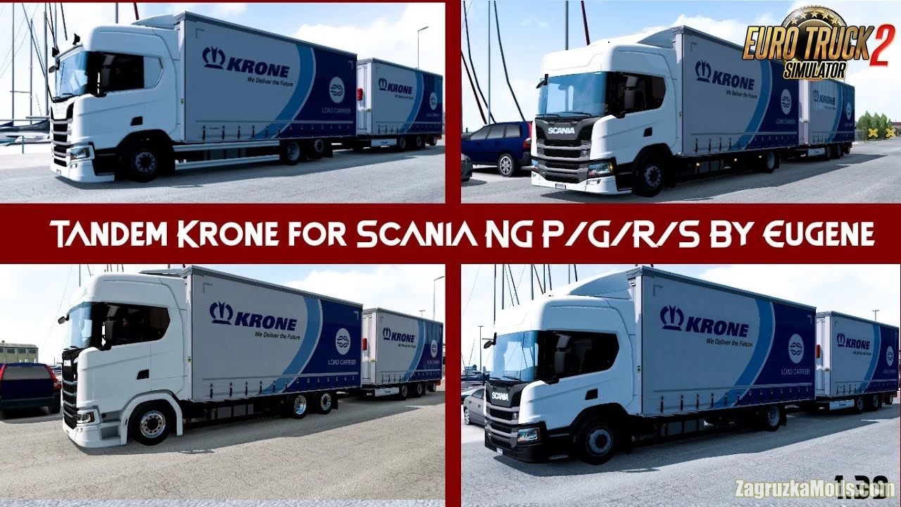 Tandem Krone for Scania NG P/G/R/S By Eugene v1.0 (1.39.x) for ETS2