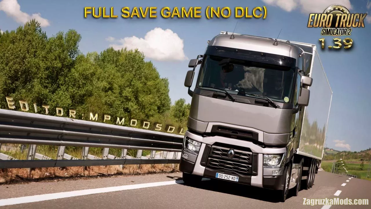 Full Save Game ETS2 1.39 (NO DLC) by MPModsDL