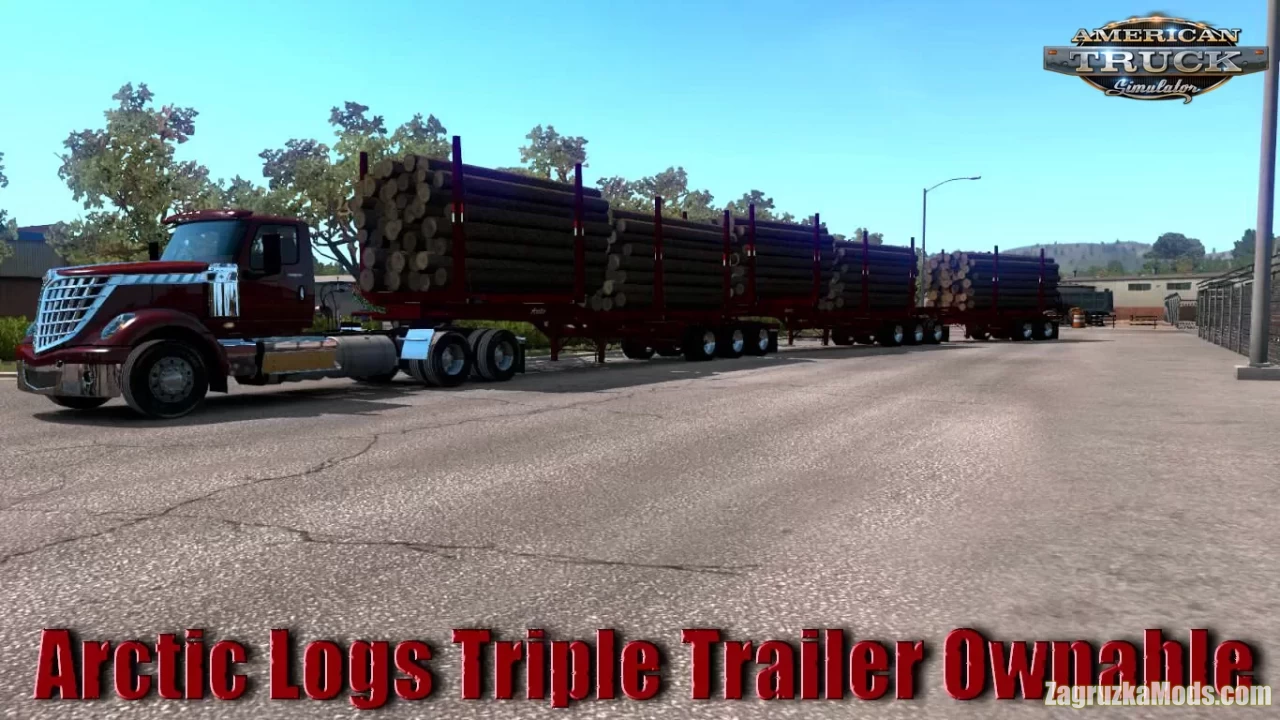 Arctic Logs Triple Trailer Ownable v1.1 (1.39.x) for ATS