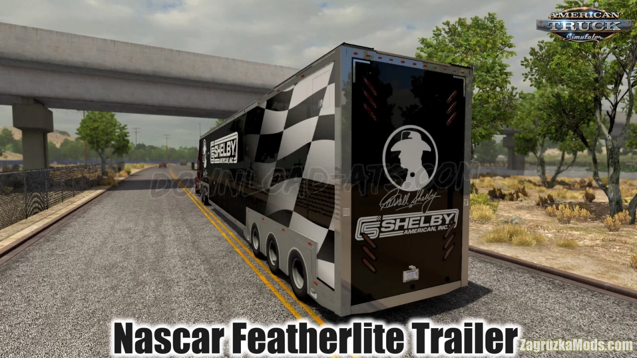 Nascar Featherlite Trailer v7.71 (1.40.x) for ATS
