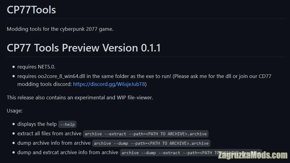 CP77 Tools - Modding Tool v1.5.2 for Cyberpunk 2077