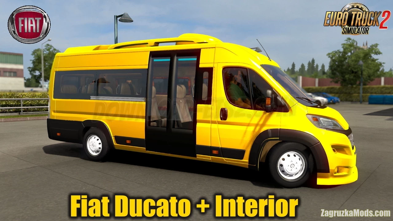 Fiat Ducato + Interior v1.9 (1.43.x) for ATS and ETS2