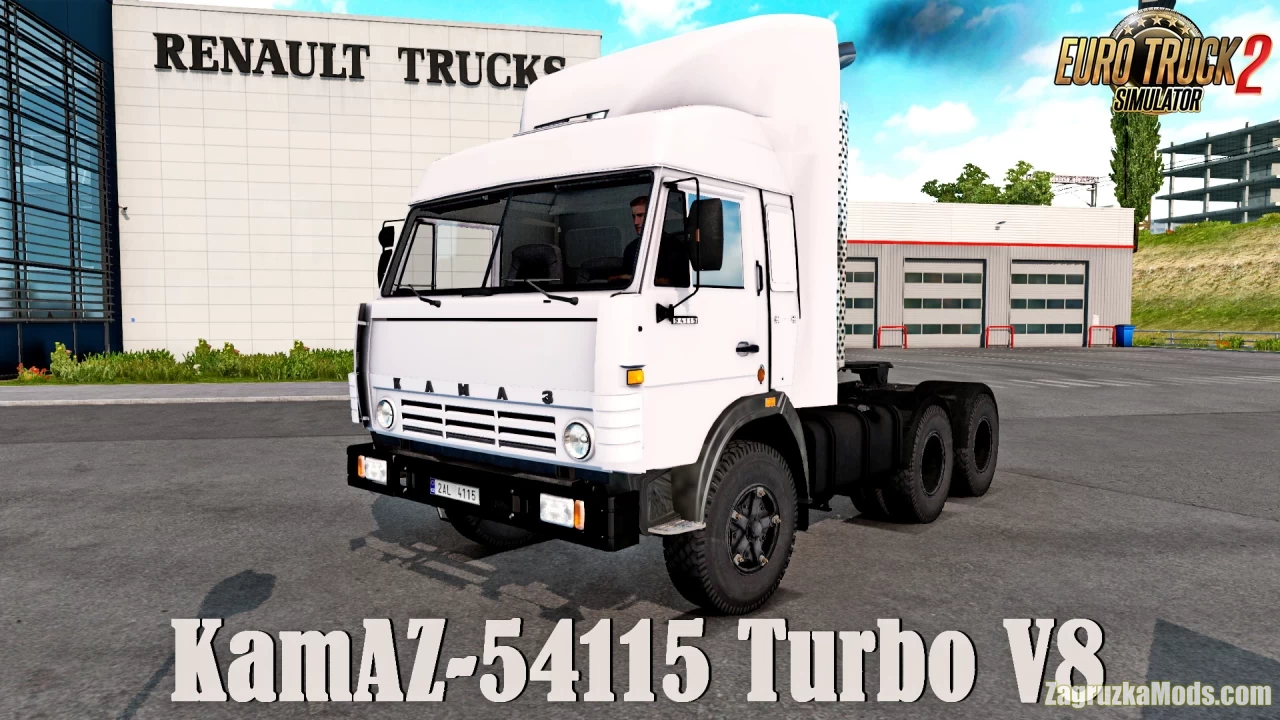 KamAZ-54115 Turbo V8 + Interior v1.3 (1.39.x) for ETS2