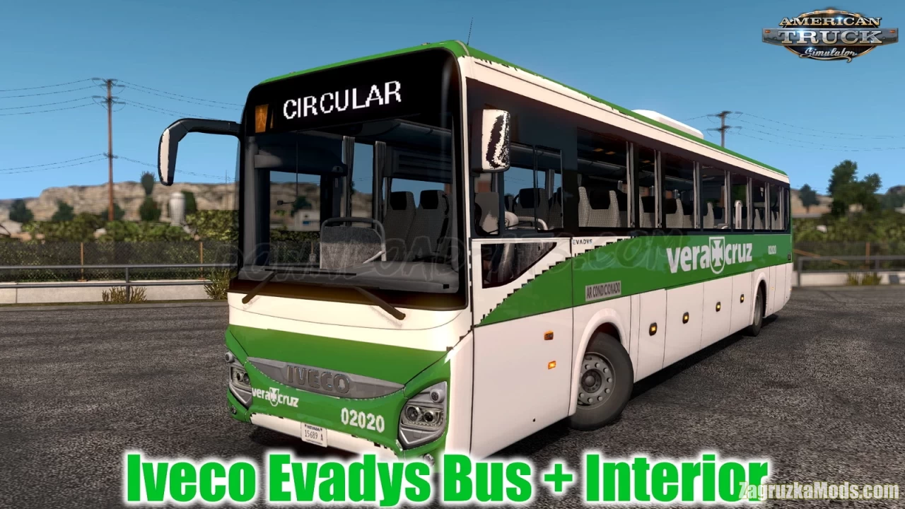 Iveco Evadys Bus + Interior v1.0 (1.39.x) for ATS