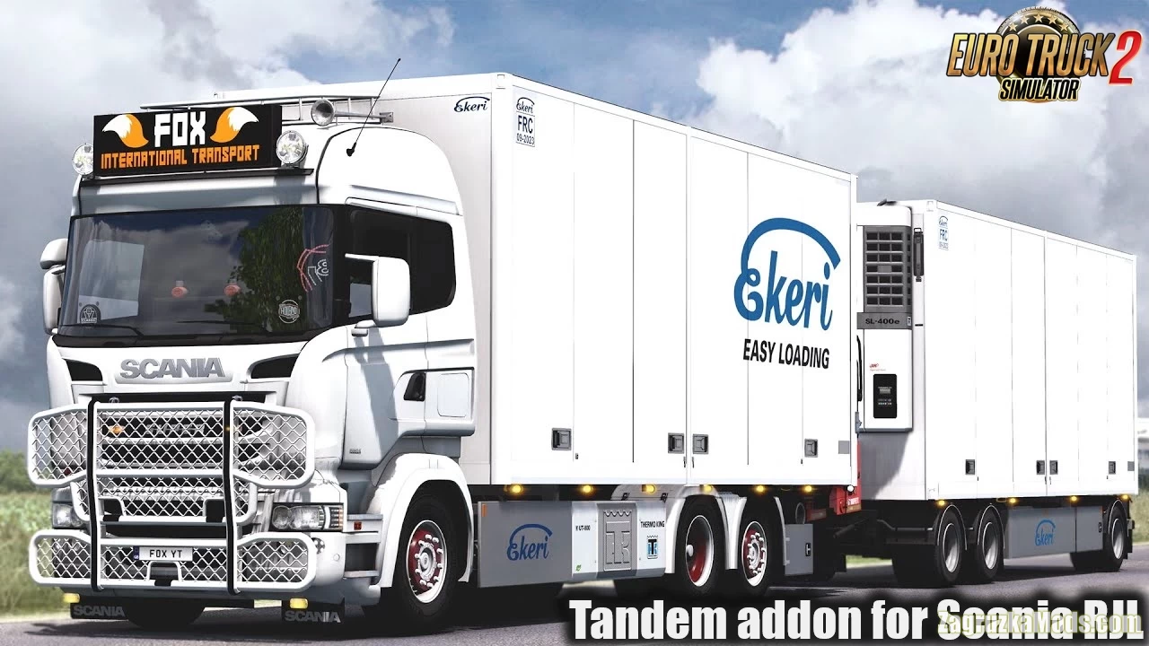 Tandem Addon for RJL Scania RS and R4 v2.5.6 by Kast (1.43.x)