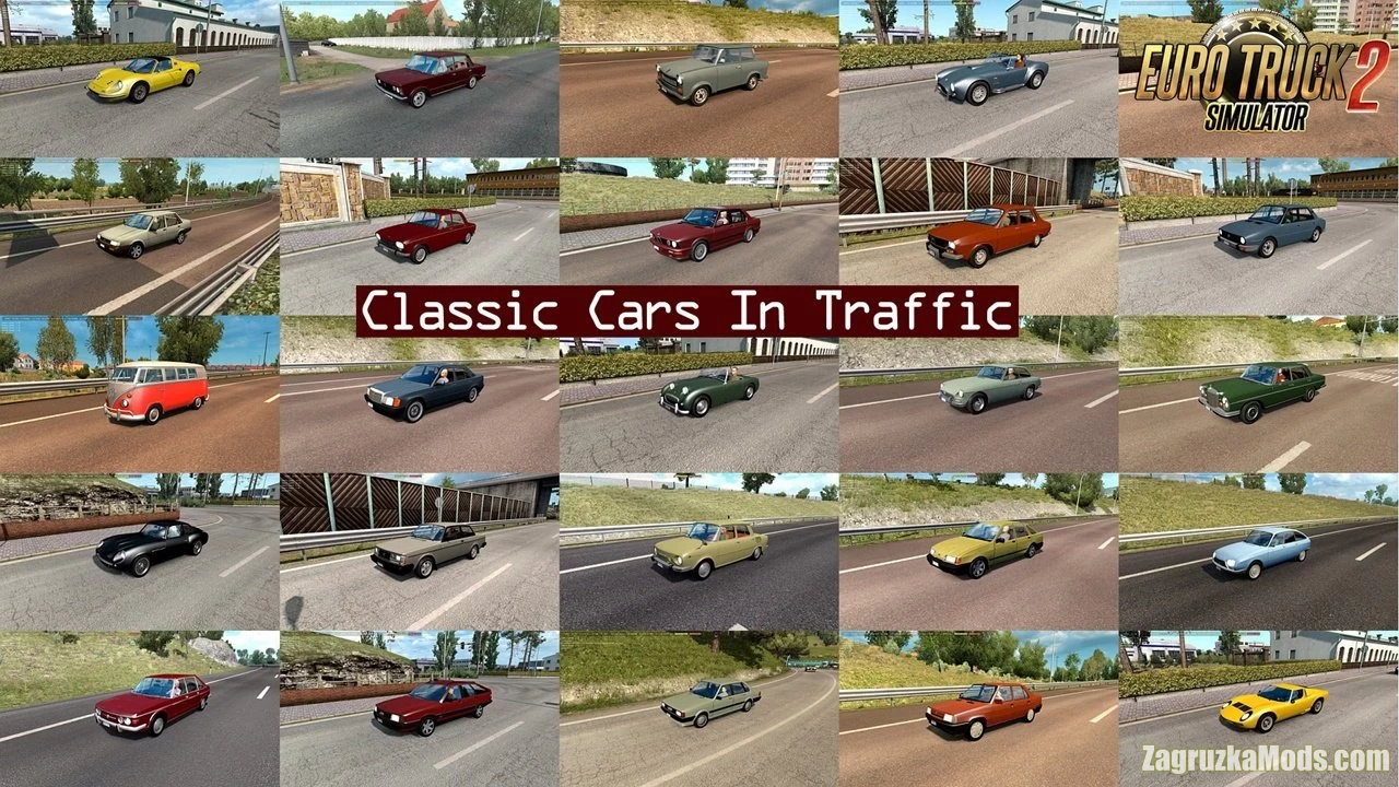 Classic Cars Traffic Pack v10.5 by TrafficManiac (1.46.x) for ETS2