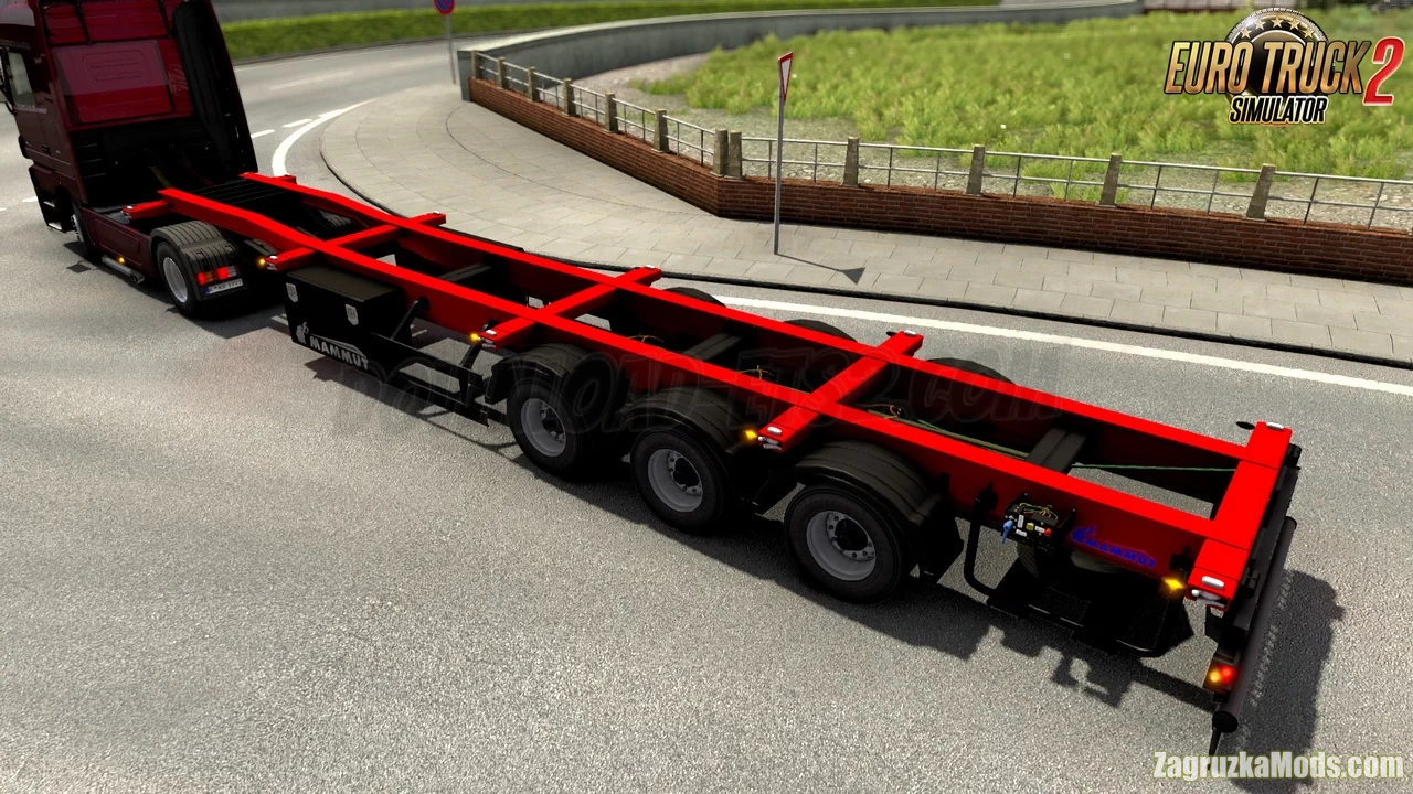 Mammut Container Carrier Semi Trailer v1.0 (1.39.x) for ETS2