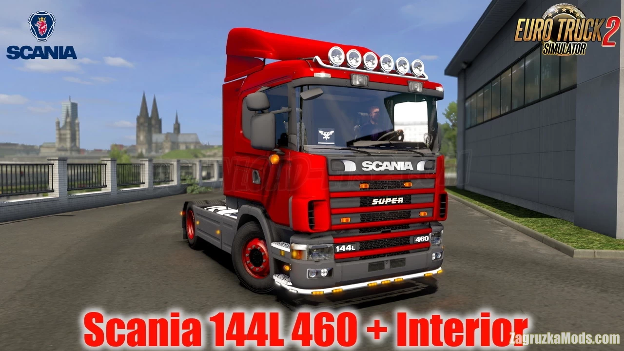 Scania 144L 460 + Interior v1.0 (1.39.x) for ETS2