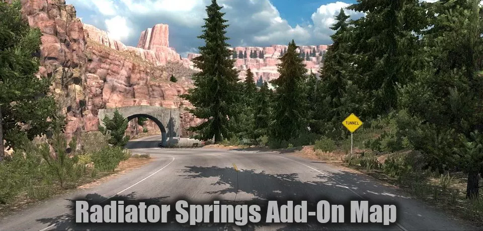 Radiator Springs Add-On Map v1.5 (1.60.x) for ATS