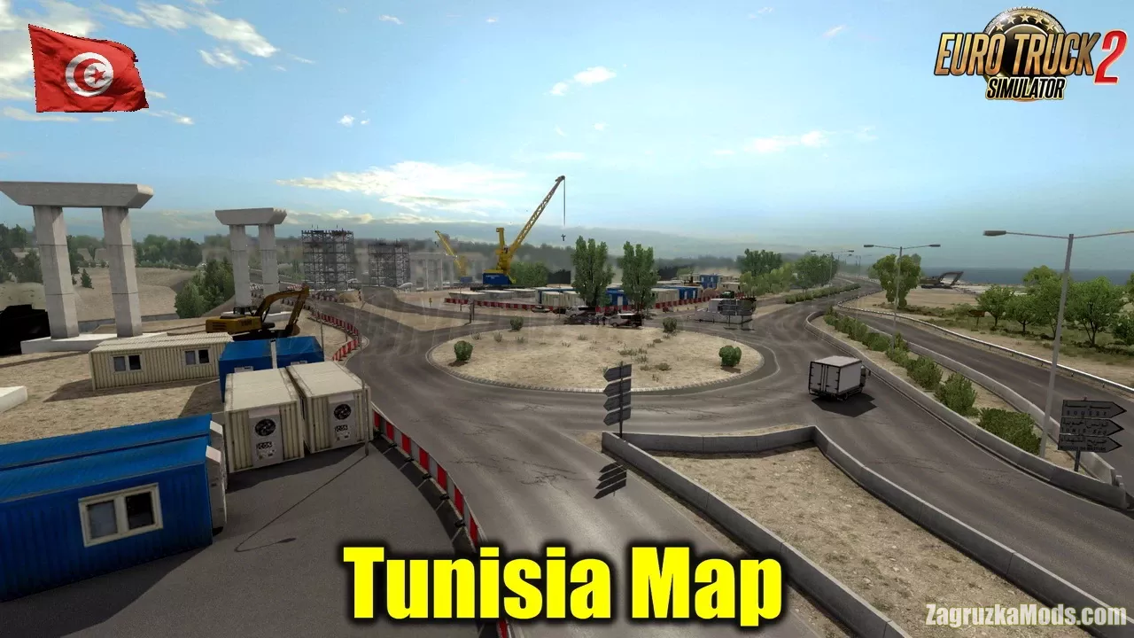Tunisia Map v1.2e by Oidih Kedidi (1.59.x) for ETS2