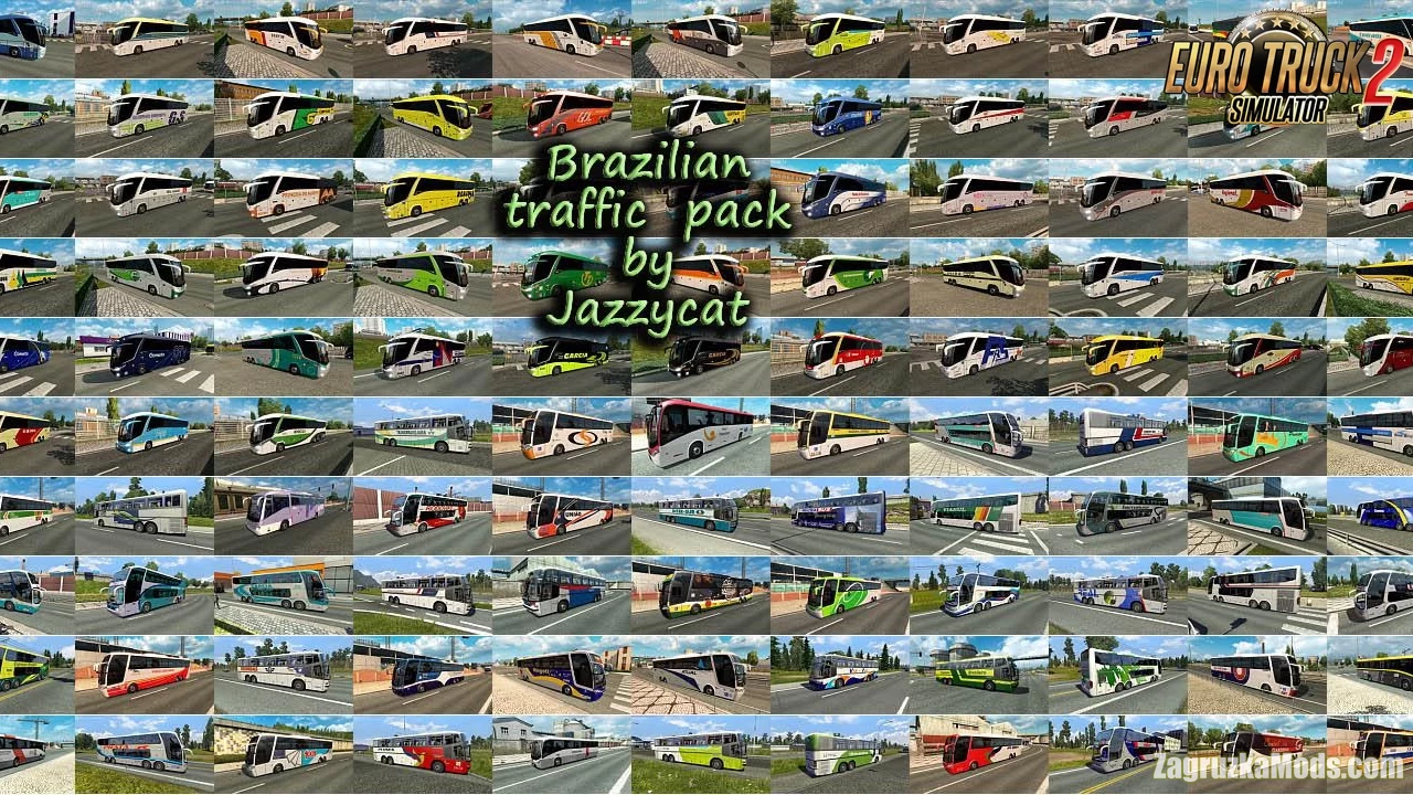 Brazilian Traffic Pack v4.3 by Jazzycat (1.43.x) for ETS2