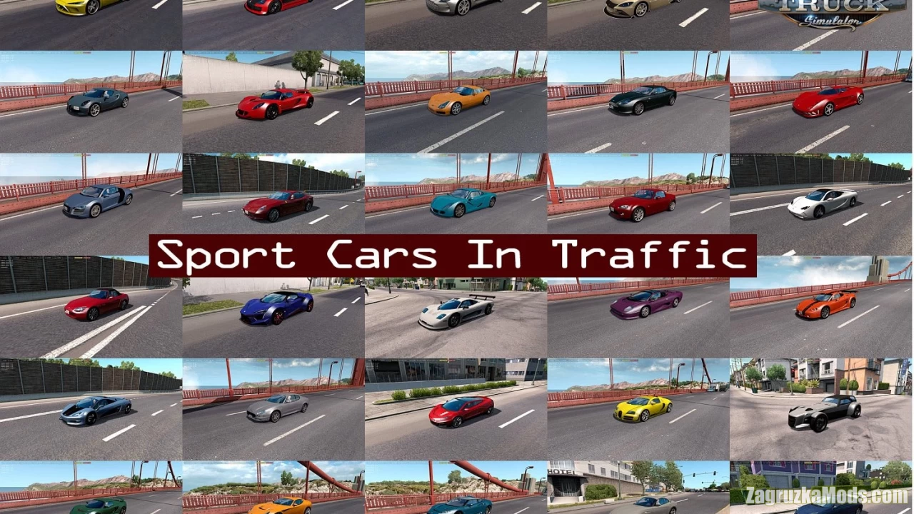Sport Cars Traffic Pack v10.3 by TrafficManiac (1.44.x) for ATS