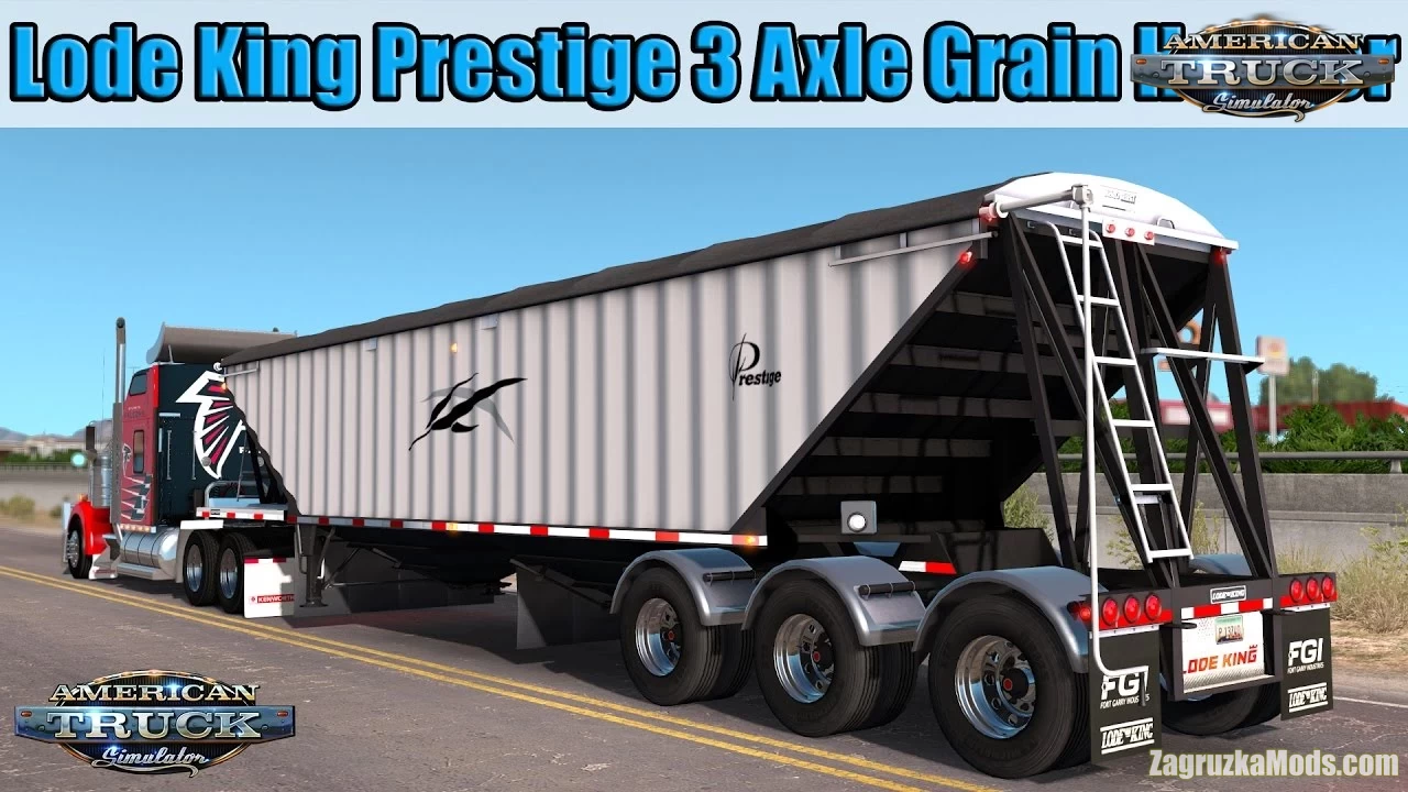 Lode King Prestige 3 Axle Grain Hopper v3.2 (v1.40.x) for ATS