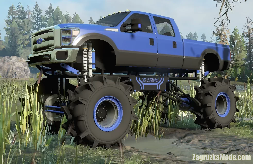 Ford F-350 Mega Mud Truck v2.0 for SnowRunner